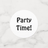 Squatchyの誕生日のかわいいサスカッチ コンフェッティ (スモール正面)