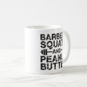 Squats and Peanut Butter - Bodybuliding Motivation コーヒーマグカップ (正面右)