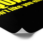 Squats Don't Like You Either Funny Workout Weightl ポスター (角)