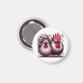 "Squawk and Awe Chicken" Magnet マグネット (正面/裏面)