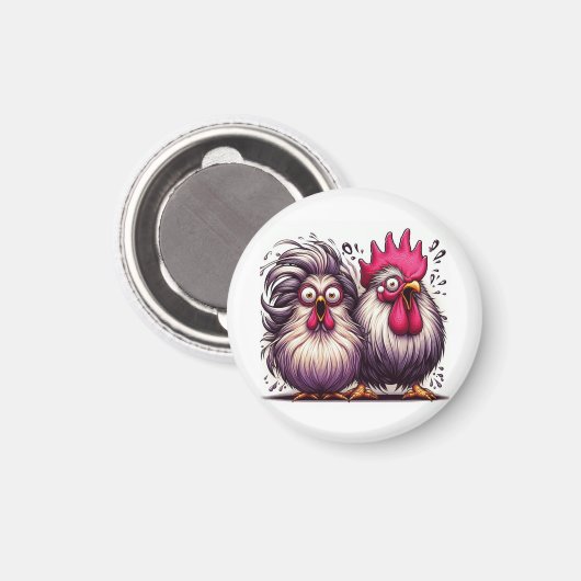 "Squawk and Awe Chicken" Magnet マグネット (正面/裏面)