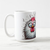 "Squawk and Joy Chicken" Mug コーヒーマグカップ (左)