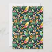 Squawk-tacular 2nd Birthday Bash: カラフル A 招待状 (裏面)