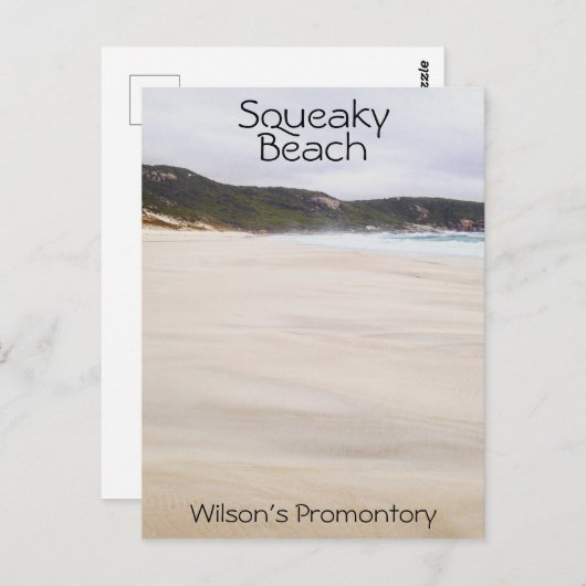 Squeakyビーチウィルソンの岬(ビクトリア) ポストカード (正面/裏面)