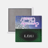 Squeaky Clean/E.Coli食洗機マグネット マグネット (正面/裏面)