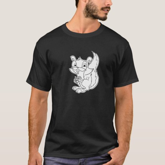 Squeaky Squirrel - Furry Woodland Creatures Premiu Tシャツ (正面)
