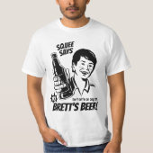 Squeeは言います試みのBrettのビール- Kavanaugh (黒)を Tシャツ (正面)