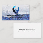 Squeegee City Cleaner Logo | Maid Janitorial 名刺 (正面/裏面)