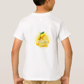 「Squeeze the Day」のキッドTシャツデザイン。 Tシャツ (裏面)