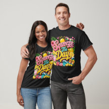 Squeeze The Day サマータイポグラフィーTシャツ | トロピカル