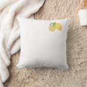 Squeeze the Day Lemon Watercolor Illustration クッション (ブランケット)
