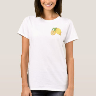 Squeeze the Day Lemon Watercolor Illustration Tシャツ