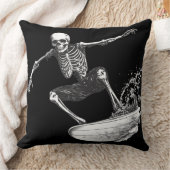 💀 Squelette Surfeur : Style Minimaliste 🏄‍♂️ クッション (ブランケット)