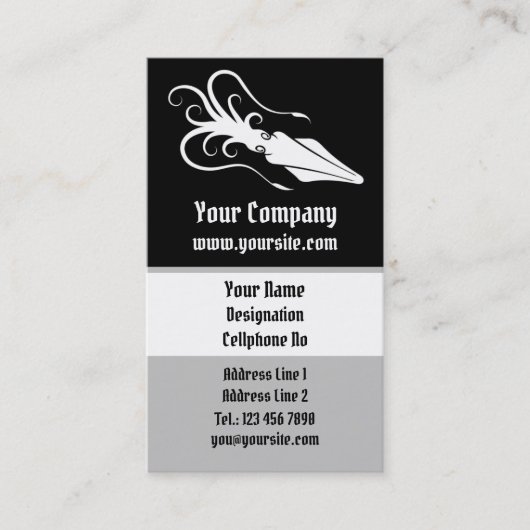 Squidアイコン白（縦） 名刺 (正面)