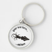 Squidアイコン黒 キーホルダー (正面)