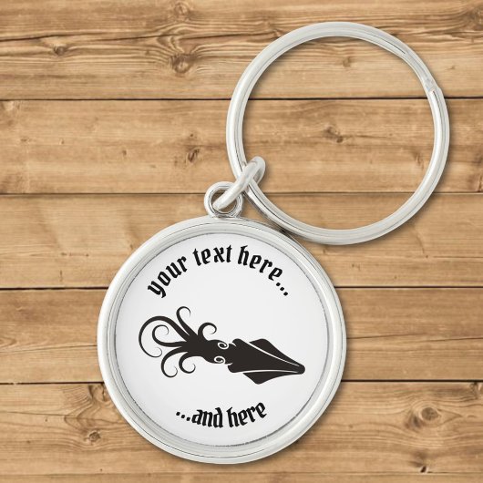 Squidアイコン黒 キーホルダー