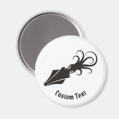 Squidアイコン黒 マグネット (正面/裏面)