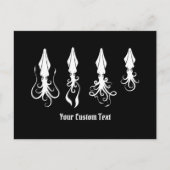 Squidアイコン（白） ポストカード (正面)