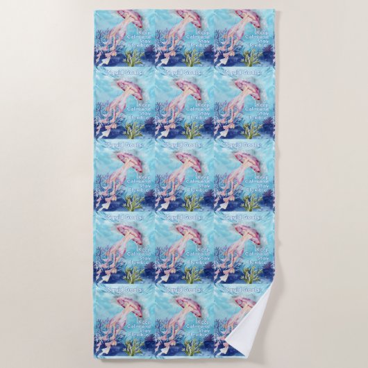 Squidゴール ビーチタオル (正面)