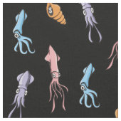 Squidマンガパターン ファブリック (クローズアップ)