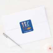 Squidマンガ正方形ステッカー スクエアシール (封筒)