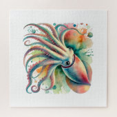 Squid 200924AREF130 - Watercolor ジグソーパズル (横)