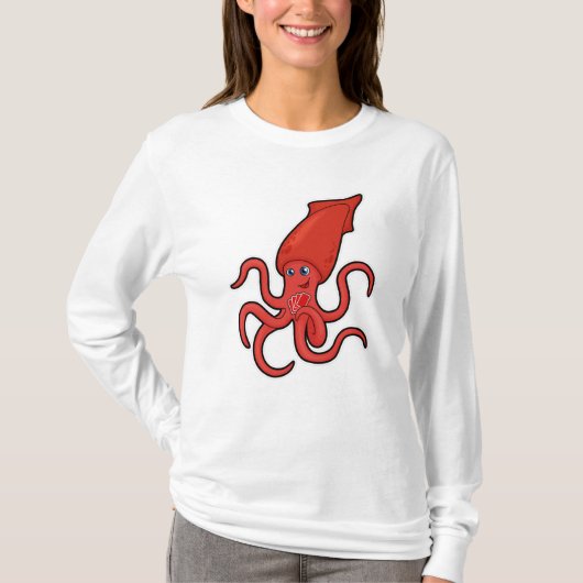 squid atトランプのポーカーカード付きトランプのポーカー tシャツ (正面)