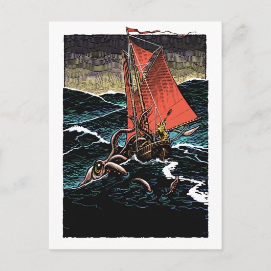 Squid Attackはがき ポストカード (正面)