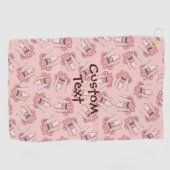 Squid Chef漫画パターン ゴルフタオル (横)