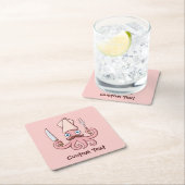 Squid Chef漫画 スクエアペーパーコースター (インサイチュ)