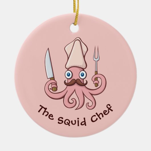 Squid Chef漫画 セラミックオーナメント (正面)