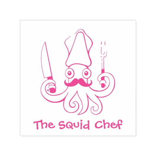 Squid Chef漫画 セルフインキングスタンプ (デザイン)