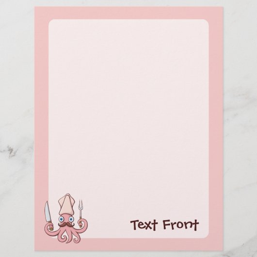 Squid Chef漫画 チラシ (正面)