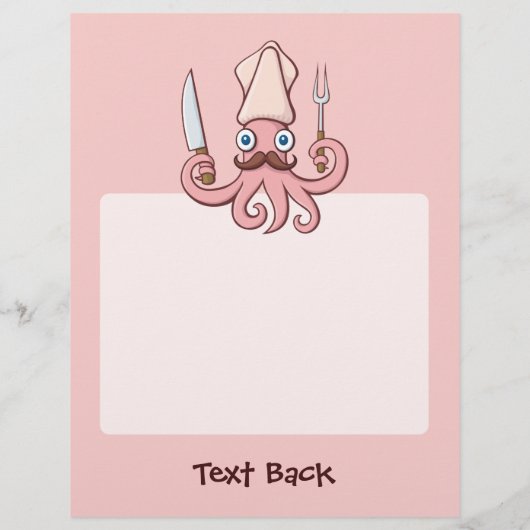 Squid Chef漫画 チラシ (裏面)