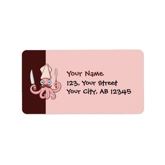 Squid Chef漫画 ラベル (正面)