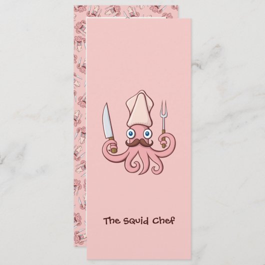 Squid Chef漫画 招待状 (正面/裏面)