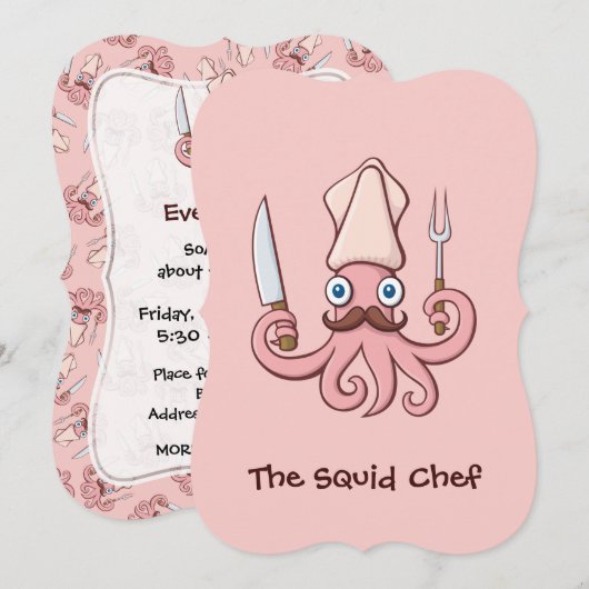 Squid Chef漫画 招待状 (正面/裏面)