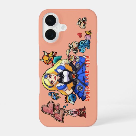 Squid Fear City ALICE EDITION iPhone 16ケース (裏面)