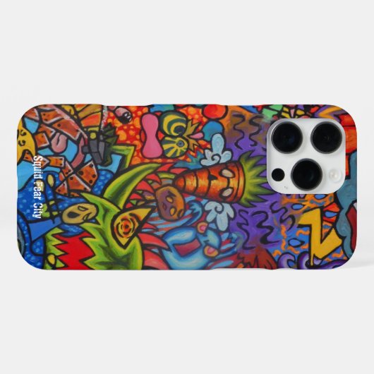 Squid Fear City Phone Case by Casagiovanovic iPhoneケース (裏面横)