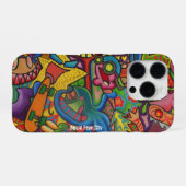 Squid Fear City Phone Case by Casagiovanovic iPhoneケース (裏面横)