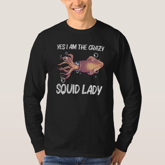 Squid For Men Women Giant Squid Octopus Tentacles Tシャツ (正面)