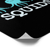 Squid Marine Biologist先生学生ギフト ポスター (角)