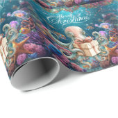 Squid Under the Sea Christmas Party ラッピングペーパー (ロールコーナー)