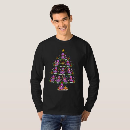 Squid  Xmas Lights Squid Christmas Tree Tシャツ (正面フル)