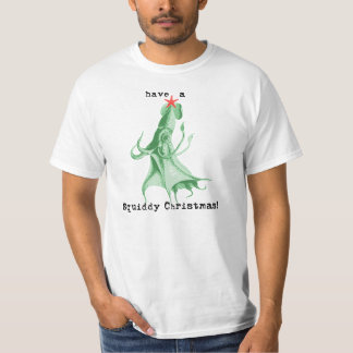 squiddyクリスマスを持って下さい tシャツ