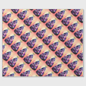 Squidmasのメリーなおもしろいなイカ及び木の休日の覆い ラッピングペーパー (フラット)