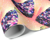 Squidmasのメリーなおもしろいなイカ及び木の休日の覆い ラッピングペーパー (ロールコーナー)