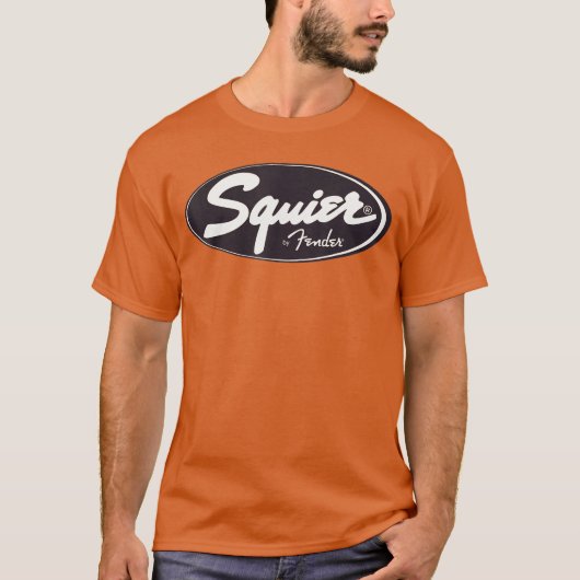 Squier ギター リトロ ギフト tシャツ (正面)