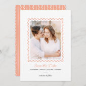 Squiggle Frame写真Date Cardを保存 セーブザデート (正面/裏面)