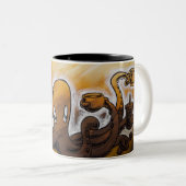 Squiggles: すべての型枠のカフェイン ツートーンマグカップ (正面右)